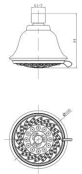 Верхний душ Lemark LM8040C  - фото 2