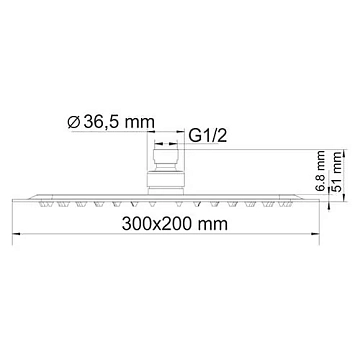 Верхний душ Wasserkraft A069  - фото 3