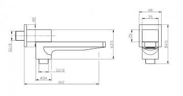 Излив BelBagno Romano ROM-BCA-CRM для ванны с душем  - фото 5