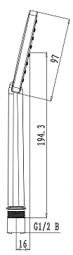 Душевая лейка Lemark LM1411C  - фото 2