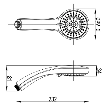 Душевая лейка Lemark LM8021C  - фото 2