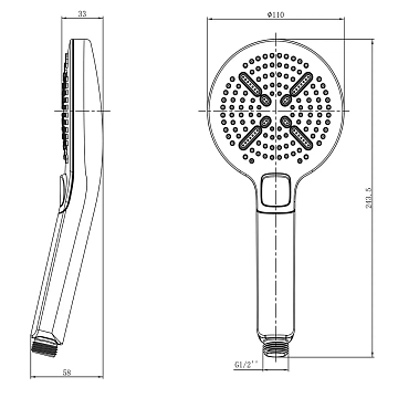 Душевая лейка Lemark LM8114C  - фото 2