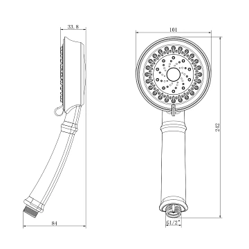 Душевая лейка Lemark LM8118C  - фото 2