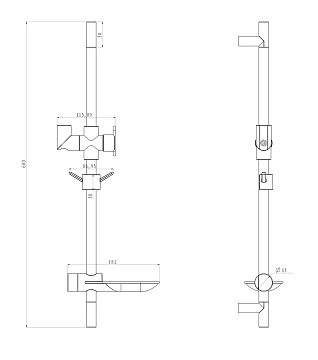 Душевая штанга Lemark LM8062C  - фото 2