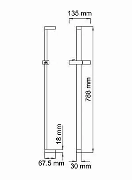 Душевая штанга Wasserkraft A048  - фото 5