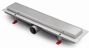 Душевой лоток Azario Klasik AZCH450KN с решеткой 45 см, рамка нержавеющая сталь 