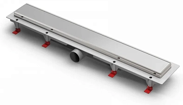 Душевой лоток Azario Klasik AZCH850KN с решеткой 85 см, рамка нержавеющая сталь 