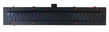 Душевой лоток Azario Medium AZCH650MC с черной решеткой 65 см 