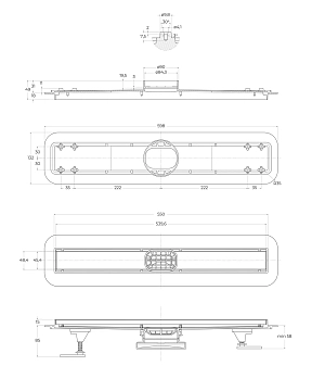 Душевой лоток BelBagno Luce BB-LD-LUCE-60-NERO с решеткой 60 см  - фото 4