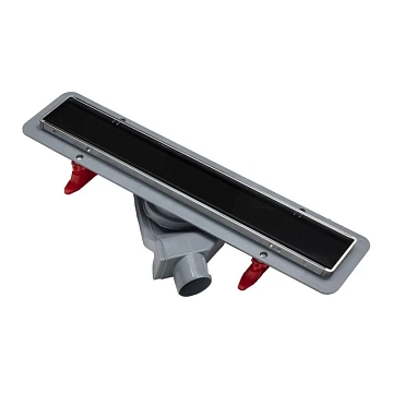 Душевой лоток Point Деметра PN50465GLB 65 см стекло черное 