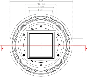 Душевой трап Pestan Confluo Standard Dry 1 White Glass 10x10  - фото 4