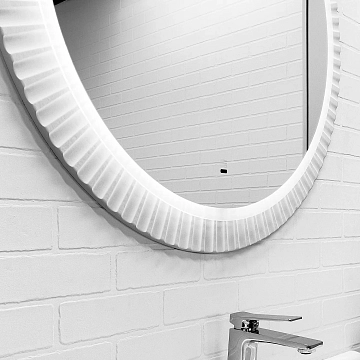 Зеркало Comforty Мадрид 70 бесконтактный сенсор, белый матовый  - фото 2