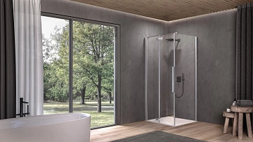 Дверь для душевого уголка Kolpa San Polaris Fold D 100 см L silver  - фото 2