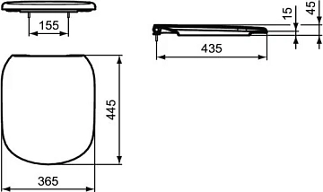Крышка-сиденье Ideal Standard Tesi T352901 с микролифтом  - фото 5