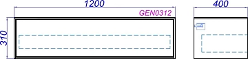 Тумба Aqwella 5 stars Genesis 120 миллениум серый  - фото 4