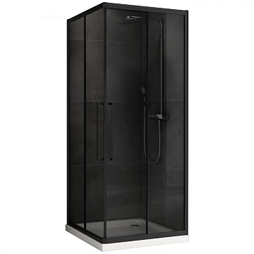 Душевой уголок Abber Schwarzer Diamant AG02100BDTH 100x100 