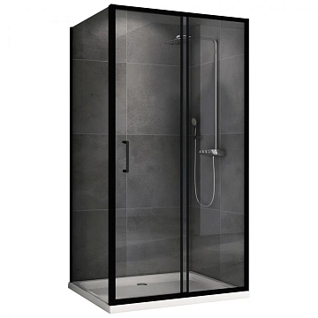 Душевой уголок Abber Schwarzer Diamant AG30150B5-S80B5 150x80 