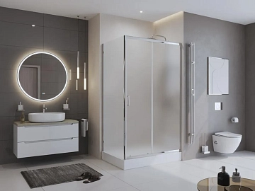 Душевой уголок BelBagno Uno UNO-195-AH-1-100/80-P-Cr  - фото 2
