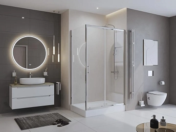 Душевой уголок BelBagno Uno UNO-195-AH-1-120/90-C-Cr  - фото 2