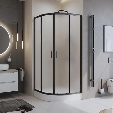 Душевой уголок BelBagno Uno UNO-195-R-2-90-P-NERO 