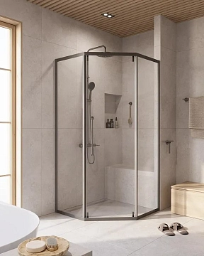 Душевой уголок Cezares Relax RELAX-304-P-1-100-C-GM 