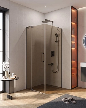 Душевой уголок Cezares Slider SLIDER-AH-1-80-80/90-BR-GM 