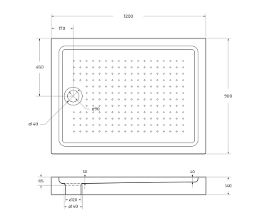 Поддон для душа BelBagno TRAY-BB-AH-120/90-15-W 120x90  - фото 5