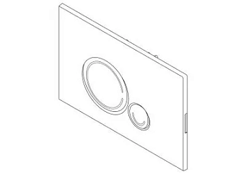 Кнопка смыва BelBagno Sfera BB017-SR-NERO.M черный  - фото 2