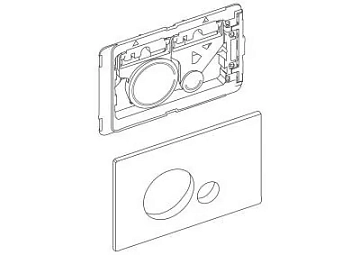 Кнопка смыва BelBagno Sfera BB017-SR-NERO.M черный  - фото 3