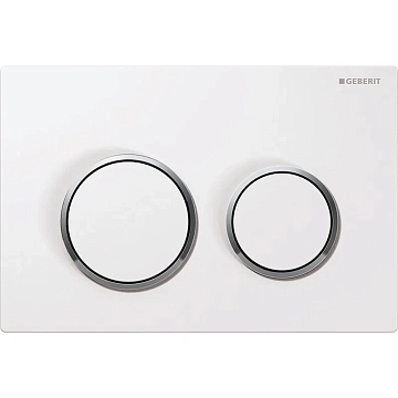 Кнопка смыва Geberit Omega 20 115.085.KJ.1 белая, хром 