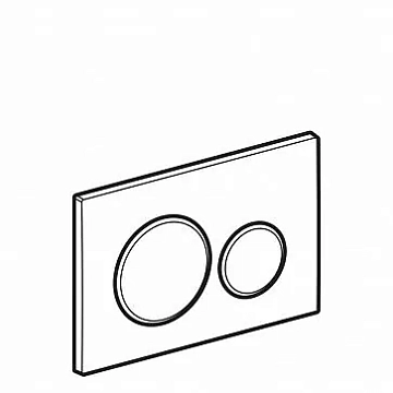 Кнопка смыва Geberit Sigma 20 115.882.14.1 черная матовая, хром  - фото 2