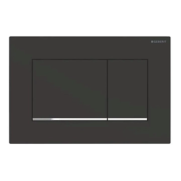 Кнопка смыва Geberit Sigma 30 115.883.14.1 черная матовая, хром 