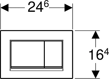 Кнопка смыва Geberit Sigma 30 115.883.JT.1 белая матовая, хром  - фото 2