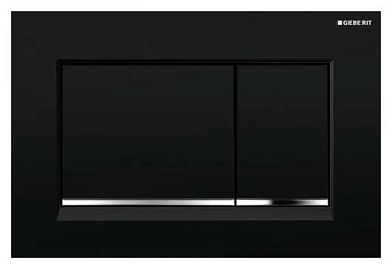 Кнопка смыва Geberit Sigma 30 115.883.KM.1 черная, хром 
