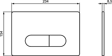 Кнопка смыва Ideal Standard Oleas R0115AC белый  - фото 3