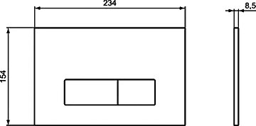 Кнопка смыва Ideal Standard Oleas R0121AC белый  - фото 3