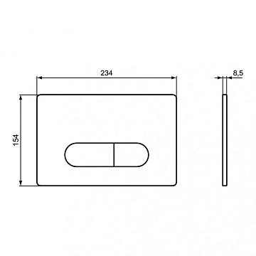 Кнопка смыва Ideal Standard Oleas R0122AC белый  - фото 3
