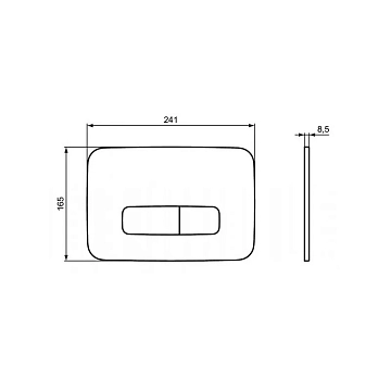 Кнопка смыва Ideal Standard Oleas R0123AC белый  - фото 3