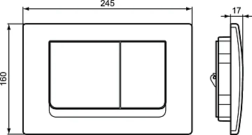 Кнопка смыва Ideal Standard Solea M1 R0108AA хром  - фото 5