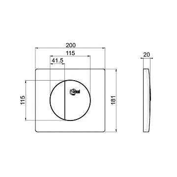 Кнопка смыва Ideal Standard W3091AA хром  - фото 2