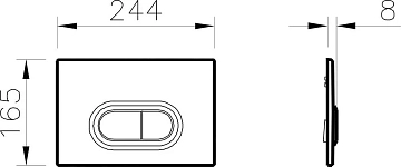 Кнопка смыва Vitra Loop O 740-0940 хром  - фото 2