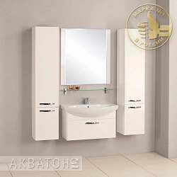 Фото Зеркало Aquaton Ария 80 белое
