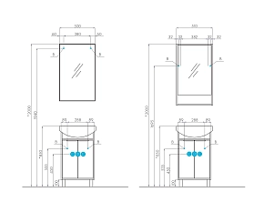Фото Зеркало Aquaton Рико 50