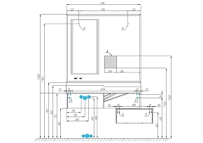 Фото Зеркало Aquaton Сакура 120 1A220002SKW80