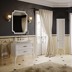 Фото Зеркало Aqwella 5 stars LaDonna белое