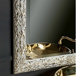 Фото Зеркало Armadi Art Vallessi Avantgarde Linea 75 белое, золото
