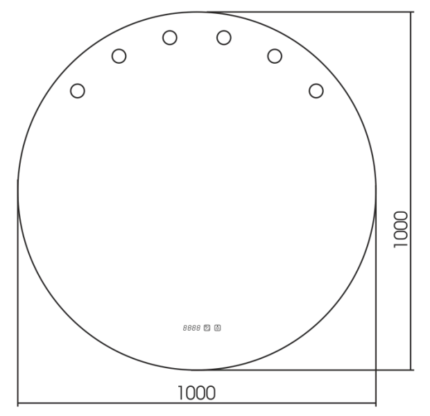 Зеркало Azario Nicole 100 , изображение 4