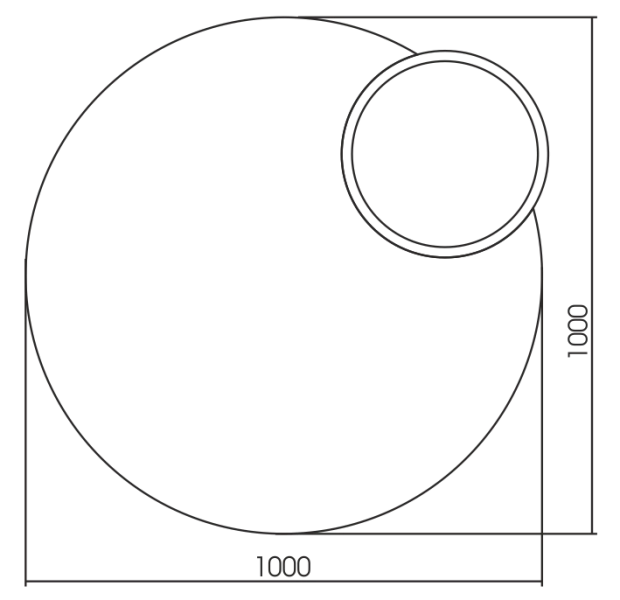 Зеркало Azario Satellit 100 , изображение 4