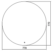 Зеркало Azario Саванна 77 , изображение 5