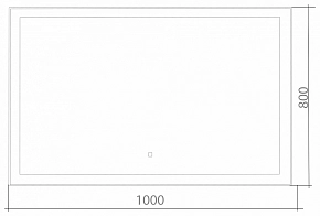 Фото Зеркало Azario Сантана 100 с системой антизапотевания